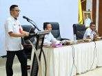 Kepala Bapperida Kalteng Leonard S. Ampung membuka rapat penginputan usulan program dan kegiatan menggunakan aplikasi E-Rakortek di Aula Serbaguna Bapperida, Palangka Raya.