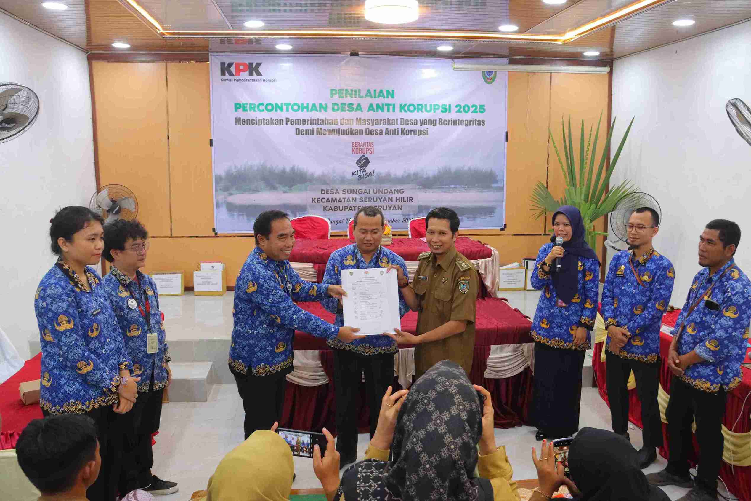 Sungai Undang Catat Nilai 81,00, Seruyan Siap Jadi Role Model Desa Antikorupsi